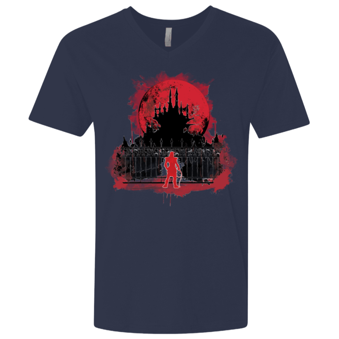 T-Shirts Midnight Navy / X-Small Terrible Night to Have a Curse Men's Premium V-Neck