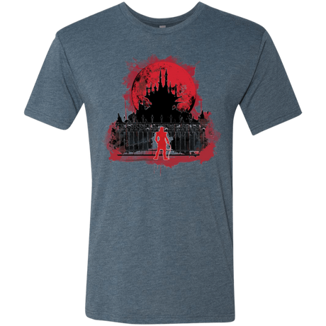 T-Shirts Indigo / Small Terrible Night to Have a Curse Men's Triblend T-Shirt