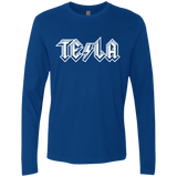 T-Shirts Royal / Small TESLA Men's Premium Long Sleeve