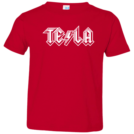 T-Shirts Red / 2T TESLA Toddler Premium T-Shirt