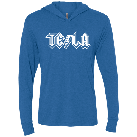 T-Shirts Vintage Royal / X-Small TESLA Triblend Long Sleeve Hoodie Tee