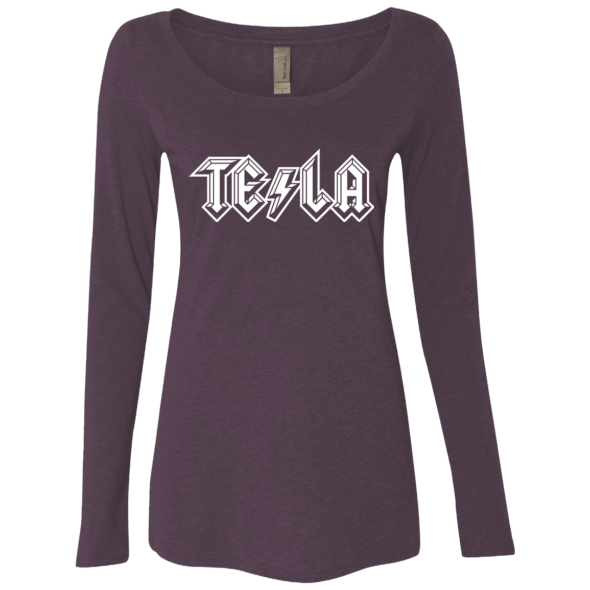 T-Shirts Vintage Purple / Small TESLA Women's Triblend Long Sleeve Shirt