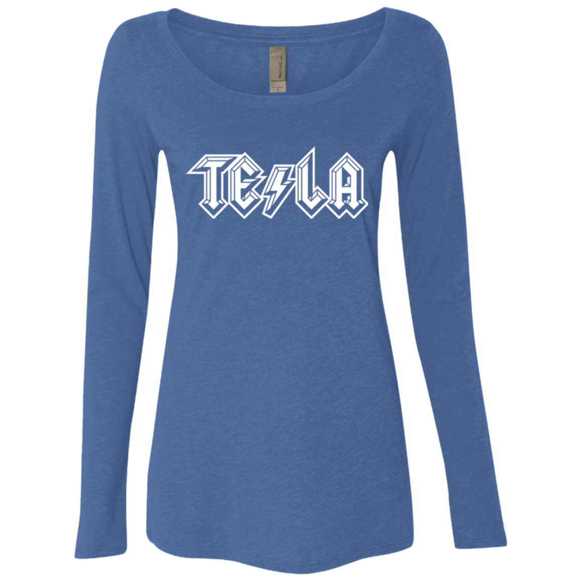 T-Shirts Vintage Royal / Small TESLA Women's Triblend Long Sleeve Shirt