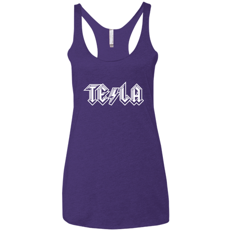 T-Shirts Purple / X-Small TESLA Women's Triblend Racerback Tank
