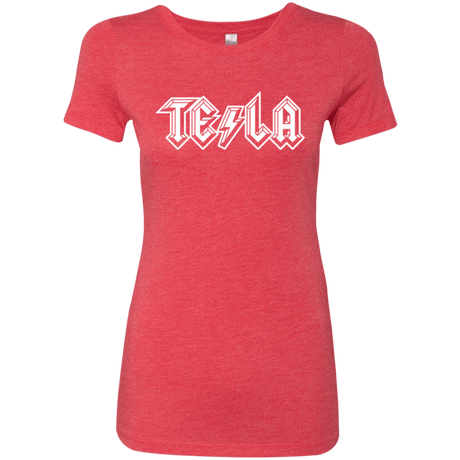 T-Shirts Vintage Red / Small TESLA Women's Triblend T-Shirt