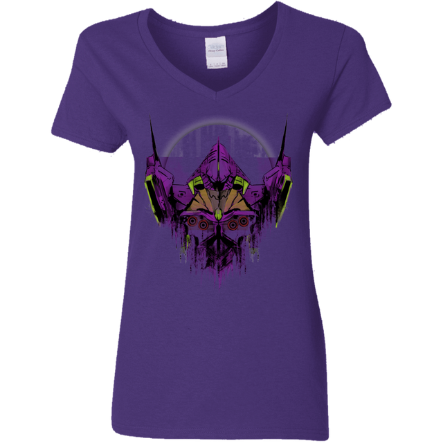 T-Shirts Purple / S Test Type Women's V-Neck T-Shirt