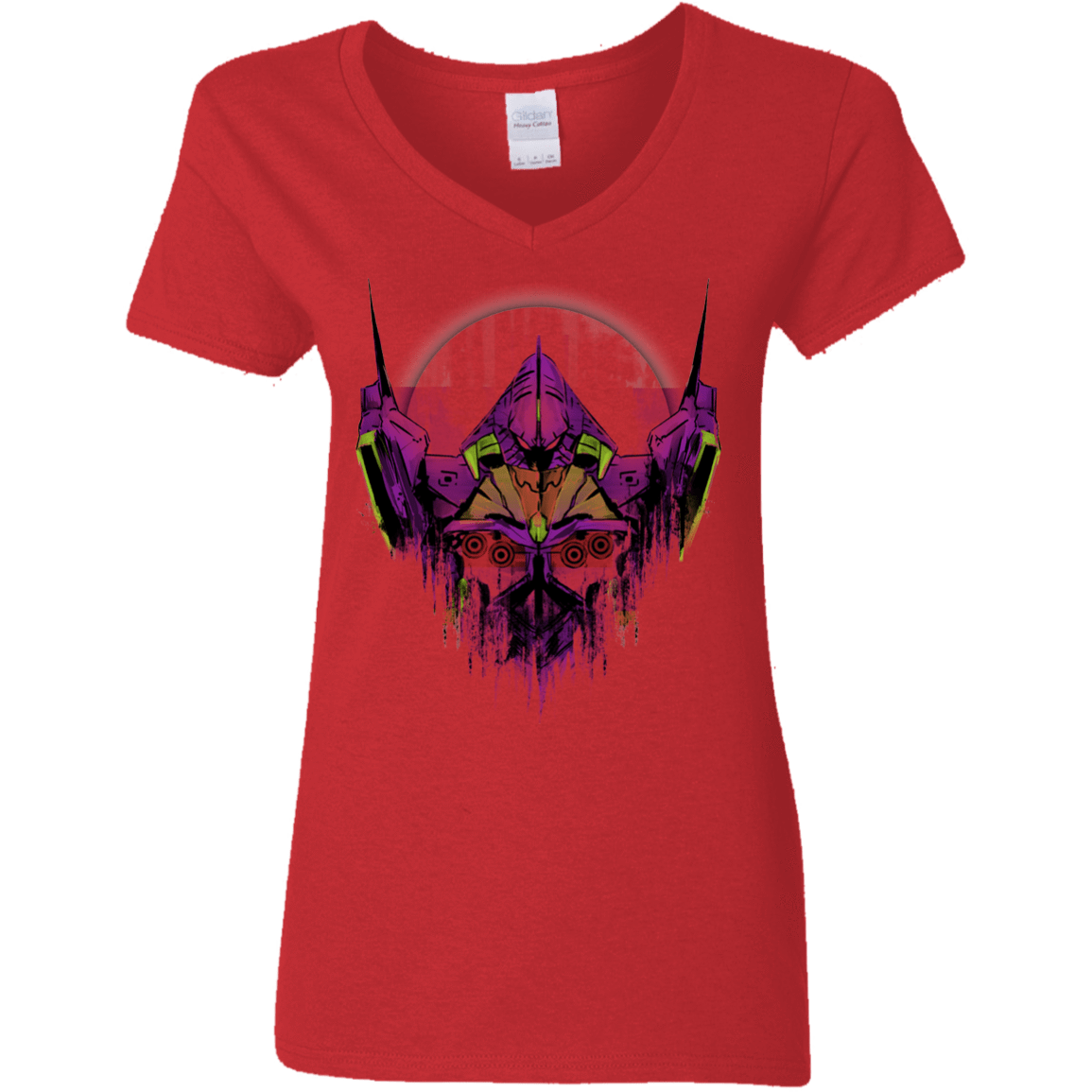 T-Shirts Red / S Test Type Women's V-Neck T-Shirt