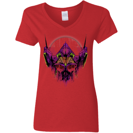 T-Shirts Red / S Test Type Women's V-Neck T-Shirt
