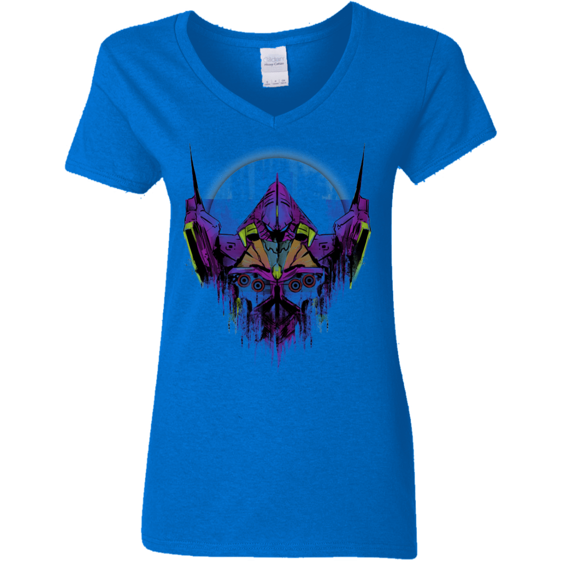 T-Shirts Royal / S Test Type Women's V-Neck T-Shirt