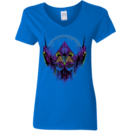 T-Shirts Royal / S Test Type Women's V-Neck T-Shirt
