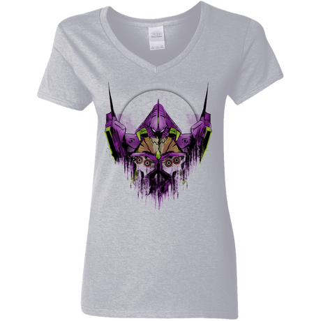 T-Shirts Sport Grey / S Test Type Women's V-Neck T-Shirt