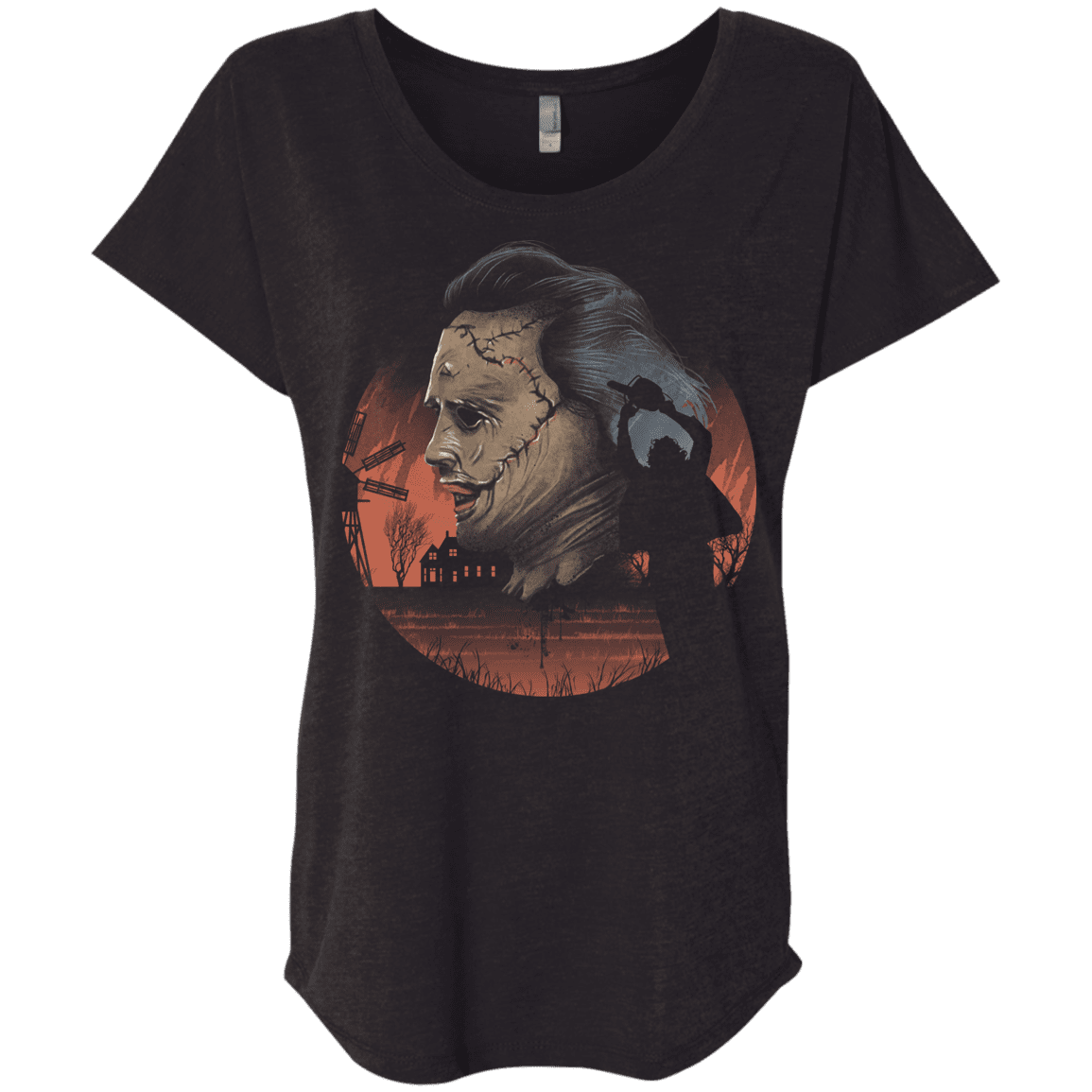 T-Shirts Vintage Black / X-Small Texas Cannibal Triblend Dolman Sleeve