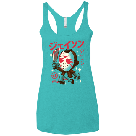 T-Shirts Tahiti Blue / X-Small TGIF Kawaii Women's Triblend Racerback Tank