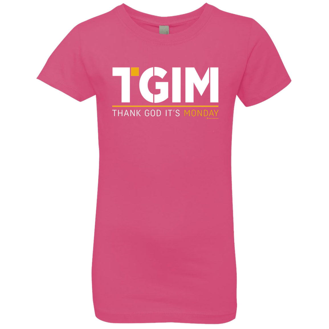 T-Shirts Hot Pink / YXS Thank God Its Monday Girls Premium T-Shirt