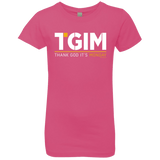 T-Shirts Hot Pink / YXS Thank God Its Monday Girls Premium T-Shirt
