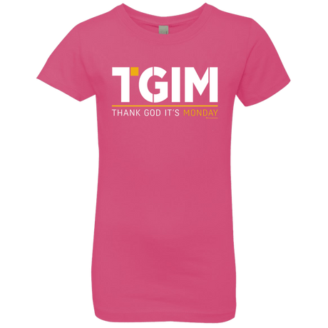 T-Shirts Hot Pink / YXS Thank God Its Monday Girls Premium T-Shirt