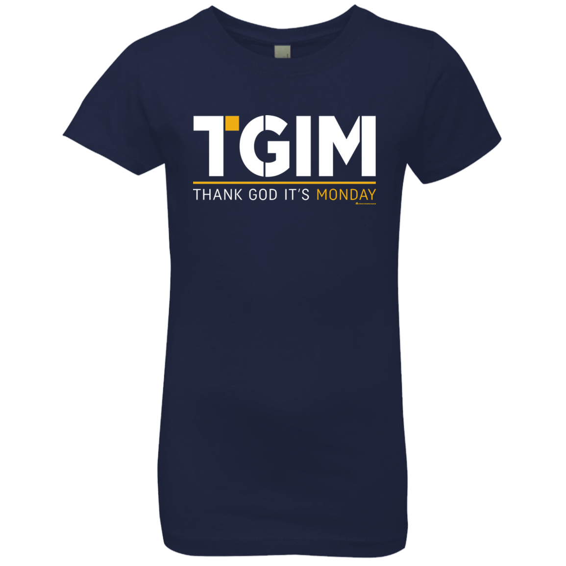 T-Shirts Midnight Navy / YXS Thank God Its Monday Girls Premium T-Shirt