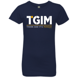 T-Shirts Midnight Navy / YXS Thank God Its Monday Girls Premium T-Shirt