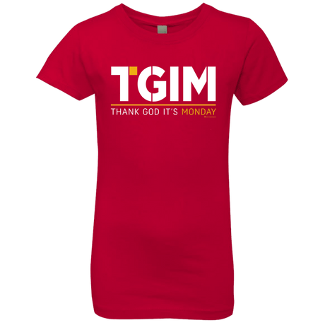 T-Shirts Red / YXS Thank God Its Monday Girls Premium T-Shirt