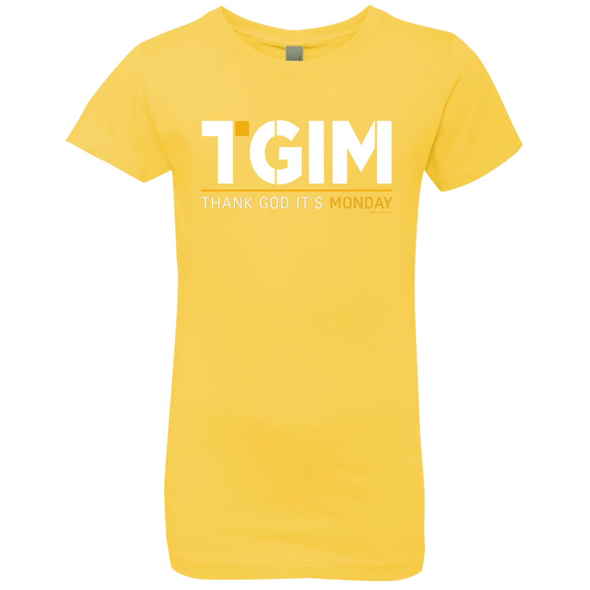 T-Shirts Vibrant Yellow / YXS Thank God Its Monday Girls Premium T-Shirt