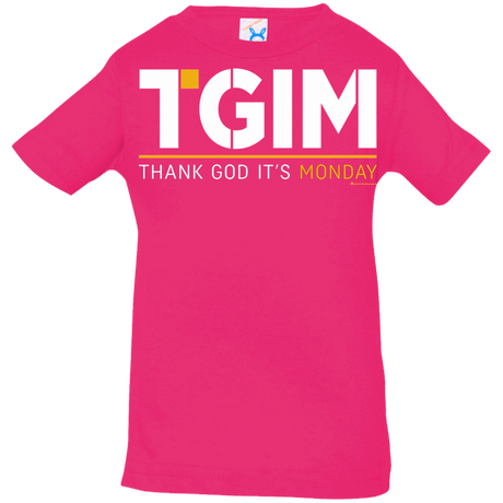 T-Shirts Hot Pink / 6 Months Thank God Its Monday Infant Premium T-Shirt