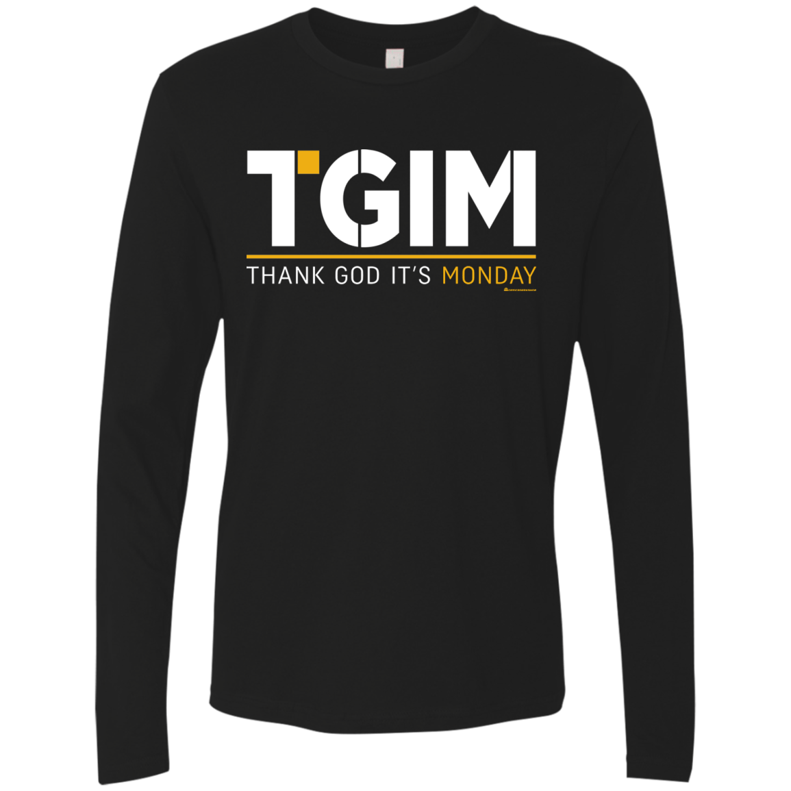 T-Shirts Black / Small Thank God Its Monday Men's Premium Long Sleeve