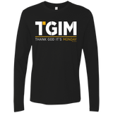 T-Shirts Black / Small Thank God Its Monday Men's Premium Long Sleeve