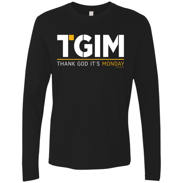 T-Shirts Black / Small Thank God Its Monday Men's Premium Long Sleeve