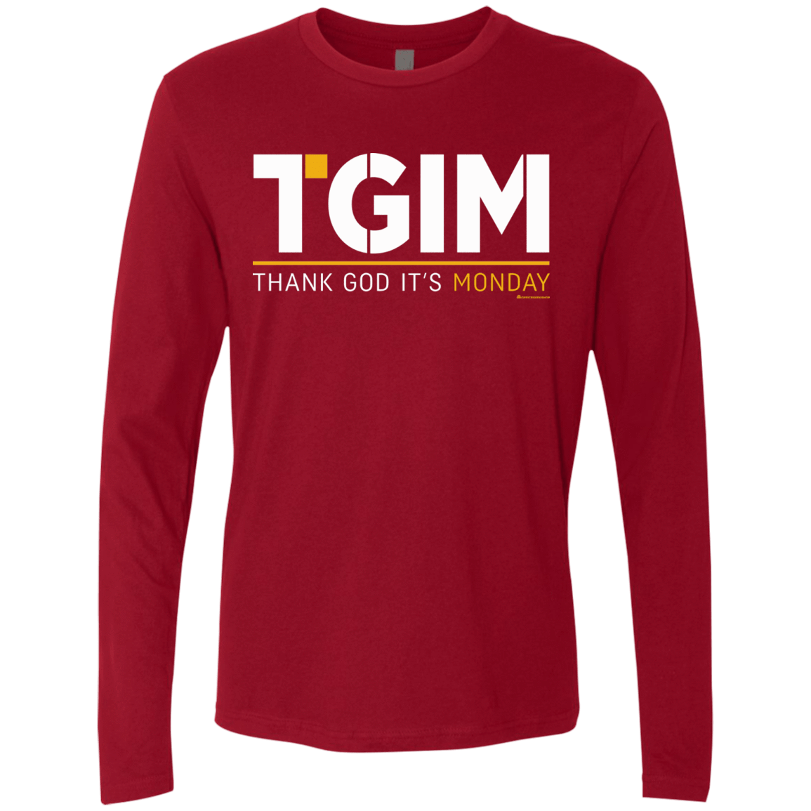 T-Shirts Cardinal / Small Thank God Its Monday Men's Premium Long Sleeve