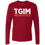 T-Shirts Cardinal / Small Thank God Its Monday Men's Premium Long Sleeve