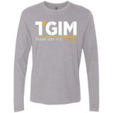 T-Shirts Heather Grey / Small Thank God Its Monday Men's Premium Long Sleeve