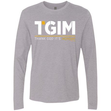 T-Shirts Heather Grey / Small Thank God Its Monday Men's Premium Long Sleeve