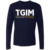 T-Shirts Midnight Navy / Small Thank God Its Monday Men's Premium Long Sleeve