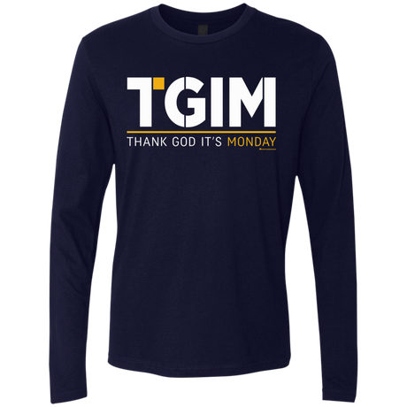 T-Shirts Midnight Navy / Small Thank God Its Monday Men's Premium Long Sleeve