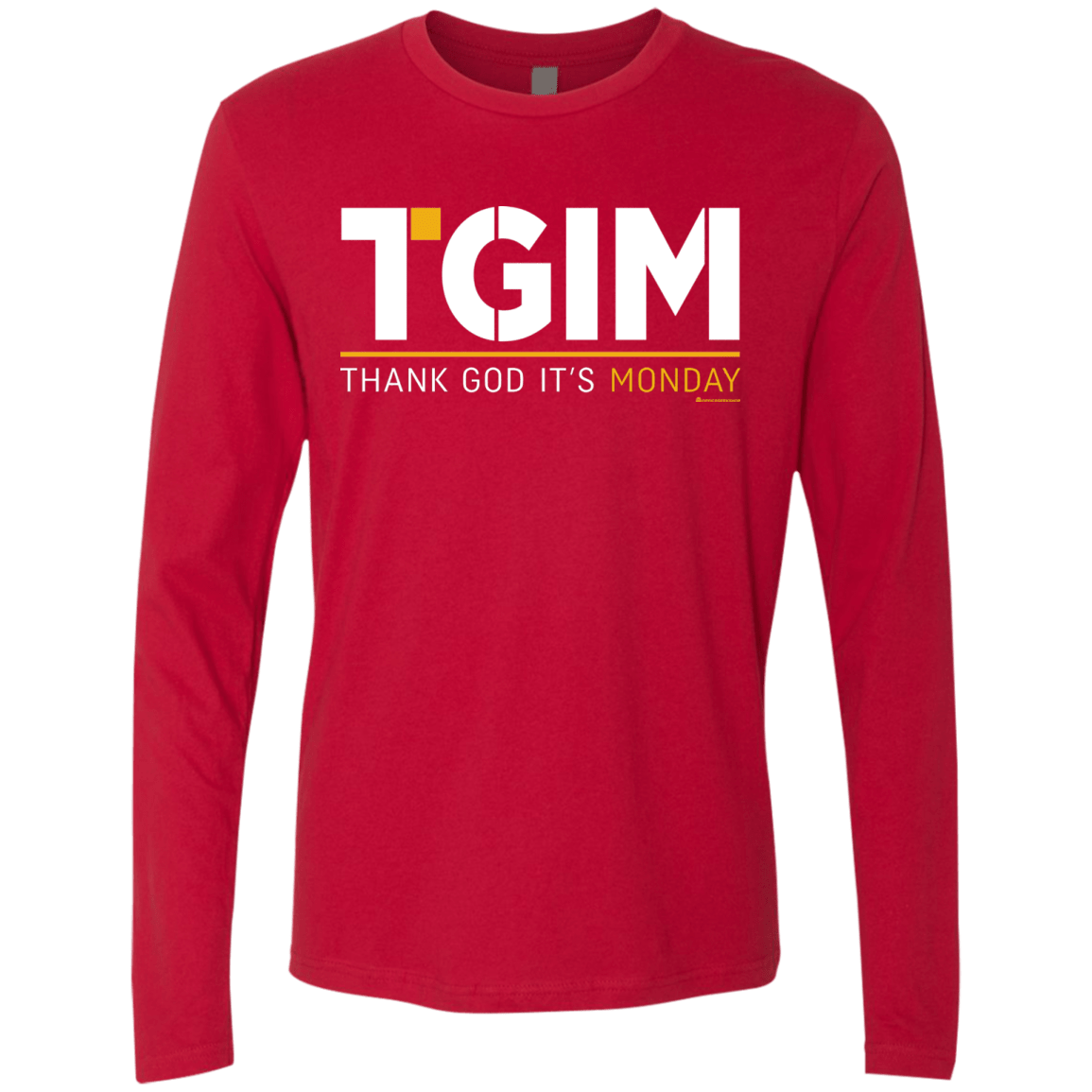 T-Shirts Red / Small Thank God Its Monday Men's Premium Long Sleeve