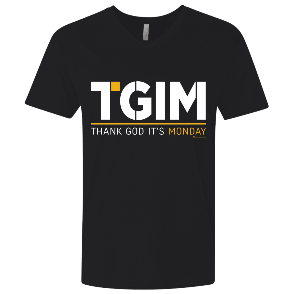 T-Shirts Black / X-Small Thank God Its Monday Men's Premium V-Neck