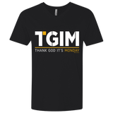 T-Shirts Black / X-Small Thank God Its Monday Men's Premium V-Neck