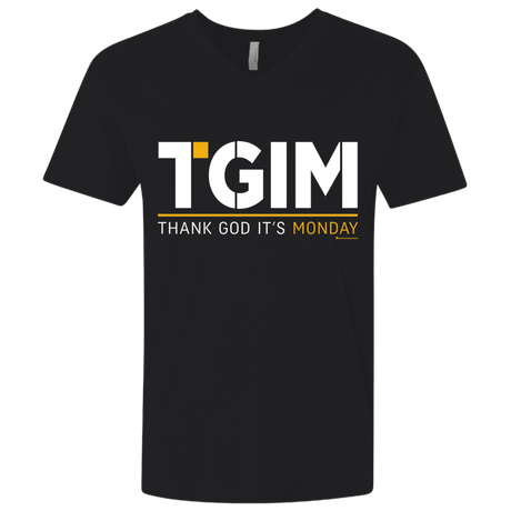 T-Shirts Black / X-Small Thank God Its Monday Men's Premium V-Neck