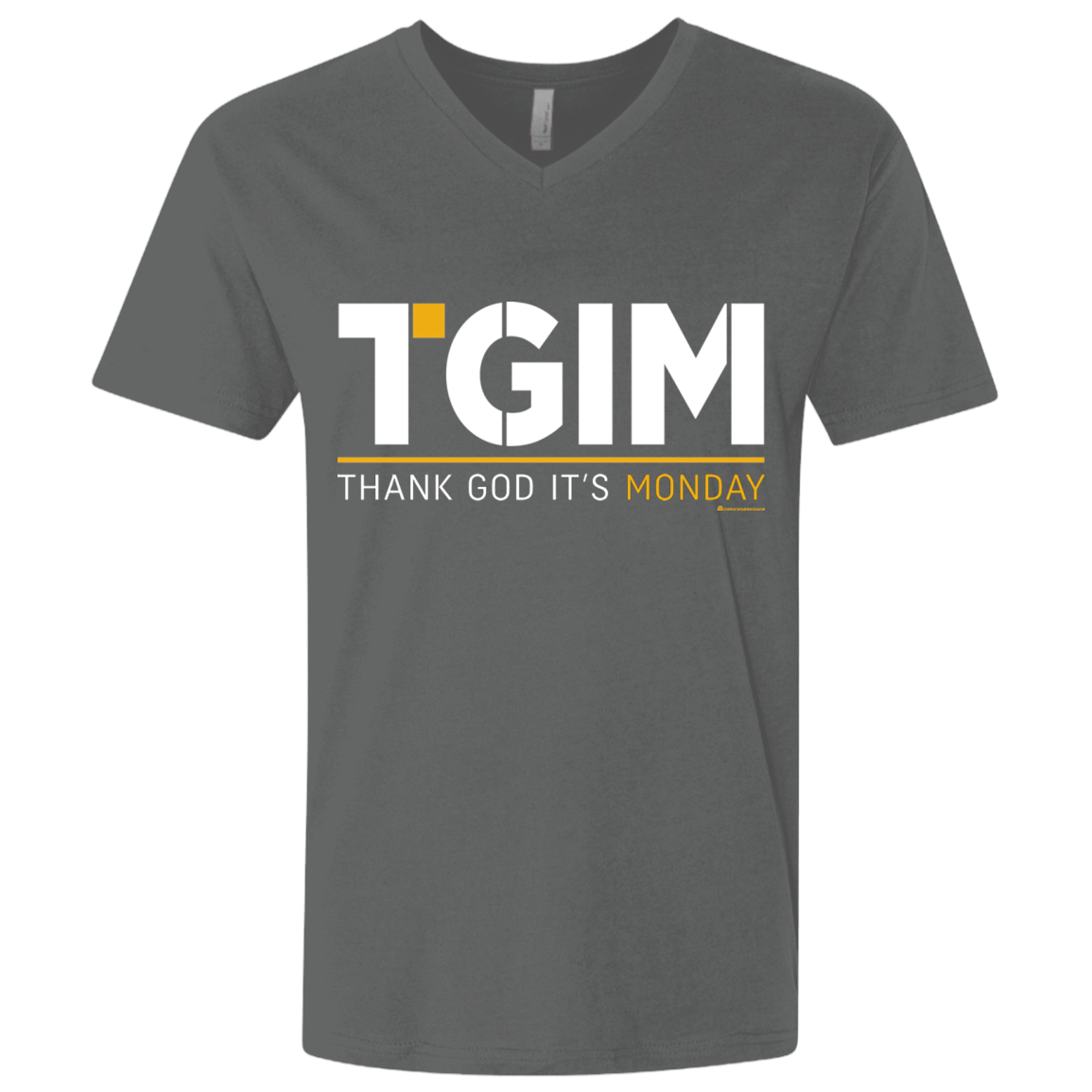 T-Shirts Heavy Metal / X-Small Thank God Its Monday Men's Premium V-Neck