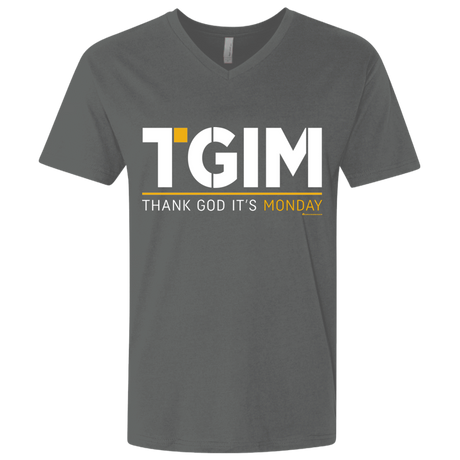 T-Shirts Heavy Metal / X-Small Thank God Its Monday Men's Premium V-Neck