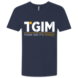 T-Shirts Midnight Navy / X-Small Thank God Its Monday Men's Premium V-Neck