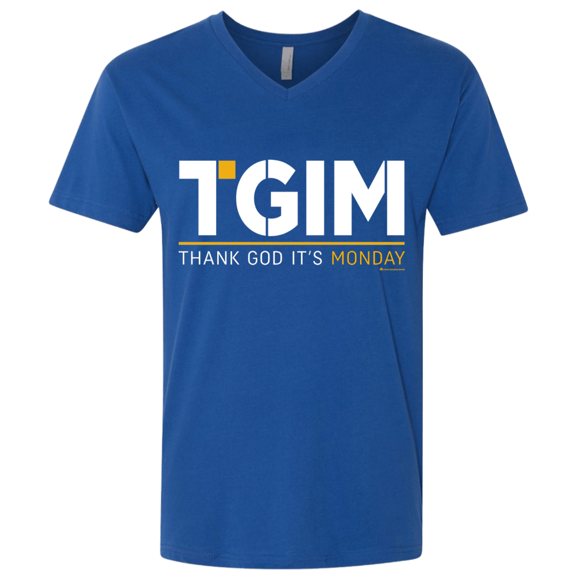 T-Shirts Royal / X-Small Thank God Its Monday Men's Premium V-Neck