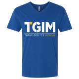 T-Shirts Royal / X-Small Thank God Its Monday Men's Premium V-Neck