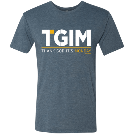 T-Shirts Indigo / Small Thank God Its Monday Men's Triblend T-Shirt