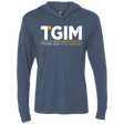 T-Shirts Indigo / X-Small Thank God Its Monday Triblend Long Sleeve Hoodie Tee