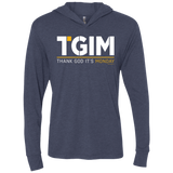 T-Shirts Vintage Navy / X-Small Thank God Its Monday Triblend Long Sleeve Hoodie Tee
