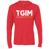 T-Shirts Vintage Red / X-Small Thank God Its Monday Triblend Long Sleeve Hoodie Tee