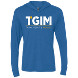 T-Shirts Vintage Royal / X-Small Thank God Its Monday Triblend Long Sleeve Hoodie Tee