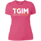 T-Shirts Hot Pink / X-Small Thank God Its Monday Women's Premium T-Shirt