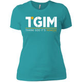 T-Shirts Tahiti Blue / X-Small Thank God Its Monday Women's Premium T-Shirt